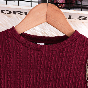 Vestido de Punto Elegante y Moderno para Niñas de 4 a 7 Años, Ropa de Lana para Otoño e Invierno, Suministro ODM - Product Image 2