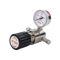 Régulateur de pression de gaz industriel 1/4 FNPT avec manomètre unique – Remise pour achats en gros