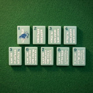 ไพ่มาจองอะคริลิคสีเขียวสไตล์อเมริกันสุดหรูหราทันสมัยจาก Mountain Line ของขวัญสำหรับการเล่นคาสิโนสำหรับผู้ใหญ่ 4 คน - Product Image 4
