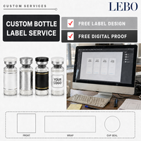 Étiquettes autocollantes personnalisées de luxe, écologiques, durables, pour flacons de peptides de 3 ml et 5 ml, autocollants brillants imperméables avec logo