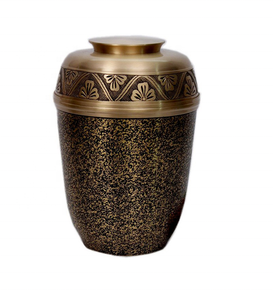 Urne funéraire de style européen en laiton/bronze Radiance pour cendres d'adultes jusqu'à 250 lb - Product Image 1