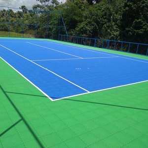 Suelo Deportivo Ecológico Portátil <span class=keywords><strong>de</strong></span> Material Plástico, Suelo Interconectable para Canchas Deportivas <span class=keywords><strong>de</strong></span> Fútbol, Baloncesto y Otros Deportes - Product Image 3
