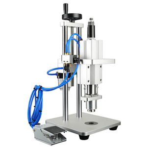 Machine de capsulage pneumatique semi-automatique pour bouteilles en verre avec bouchon en aluminium, parfums, cosmétiques, aliments, boissons, produits chimiques - Product Image 5
