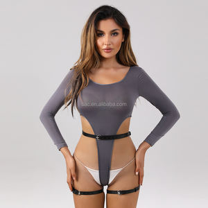SacKnove المرأة صنم Bdsm ضبط النفس مثير فاسق الجسم Lingeries نباتي بو الجلود عبودية تسخير لعبة الجنس - Product Image 6