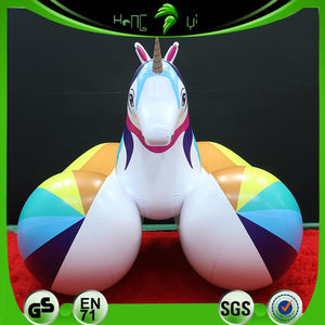 Bouée gonflable <span class=keywords><strong>licorne</strong></span> arc-en-ciel personnalisée en PVC durable pour adultes et enfants - Product Image 6