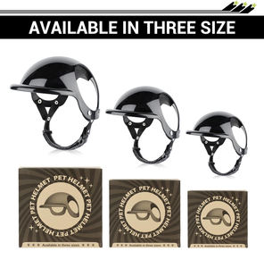 Accessoires de vêtements pour chiens Chapeau avec trous d'<span class=keywords><strong>oreille</strong></span> Sangle réglable Casques de sécurité pour chiens - Product Image 3