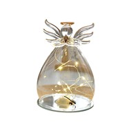 Vente en gros Chine Eternal Angel Flowers Dôme en verre soufflé fait main pour bouquet de roses pour la Fête des Mères et la Saint-Valentin