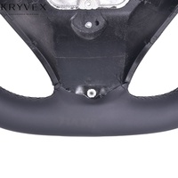 Kryvex pour F30/F32/F10/F20/F07/F01/E46/E60/E90/E92 Volant sport en alliage cuir fibre de carbone 35mm Grip