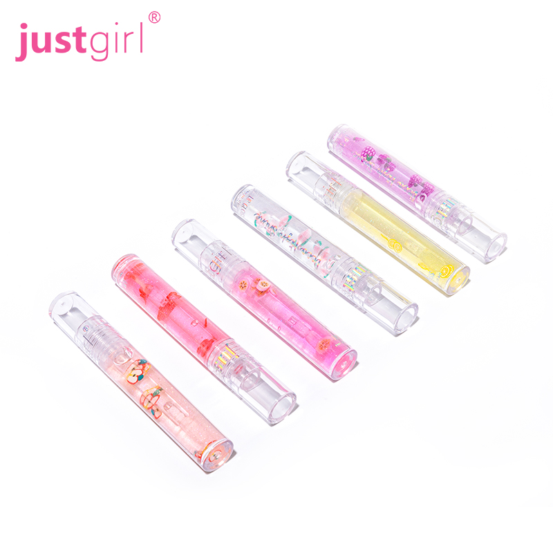 Новый популярный бесплатный образец, оптовая продажа, индивидуальный органический аромат, пищевые веганские фрукты, детский блеск для губ, прозрачный блеск для губ, поставщик