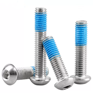 Vis à tête cylindrique hexagonale Torx en nylon, vis à tête cylindrique en nylon, vis auto-serrantes de qualité <span class=keywords><strong>Loctite</strong></span>, vis Nylok bleues - Product Image 3