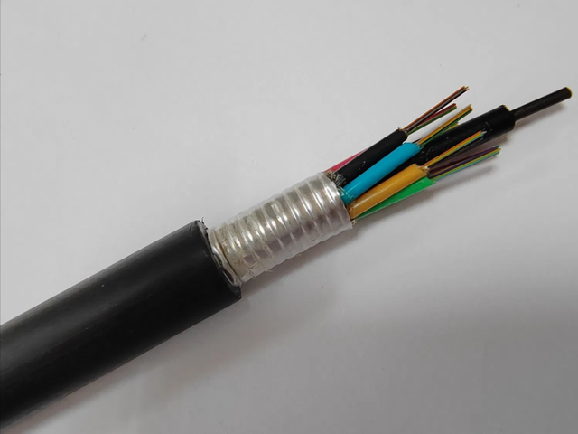 Customized Stranded Loose Tube Light-armored cable GYTS Single Mode Underground Steel Armored Fiber Optic Cable GYTA