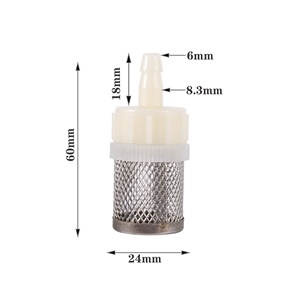 <span class=keywords><strong>Tuyau</strong></span> d'entrée d'eau de lavage de voiture, pour Machine à jus, en acier inoxydable, avec filtre pour Absorption d'eau, de 7 ~ 4-20mm - Product Image 4