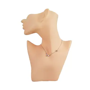 时尚树脂女性项链和耳环人体模型，用于展示珠宝