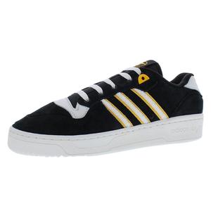 รองเท้า Adidas Rivalry Low สำหรับผู้ชาย สีดำคอร์ ไวท์คลาวด์ ทีมคอลเลจโกลด์ สไตล์บาสเก็ตบอล - Product Image 5