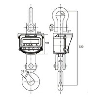 Balance de grue LED OCS-XZ-EX de marque TH approuvée ATEX, modèle antidéflagrant rotatif à 360° pour environnements à gaz inflammables, OEM/ODM