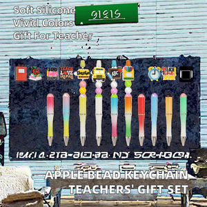 Nouveau Porte-clés Perles Focal Beads de Luxe Anti-bactérien, Papeterie et Accessoires de Création DIY, Cadeau Fête des Enseignants, Saison Rentrée des Classes - Product Image 2