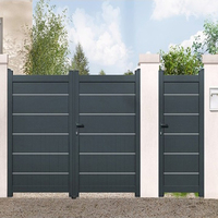 EKOO Langlebiges Edelstahl-Aluminium-Terrassengeländer Balkon-Lattenzaun Tor Wartungsarm Treppenhaus Villa Hotel Bodenbelag