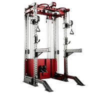 Équipement de musculation professionnel multifonctionnel : Appareil de musculation à câbles, Machine Smith, Machine d'entraînement complet du corps en acier pour intérieur