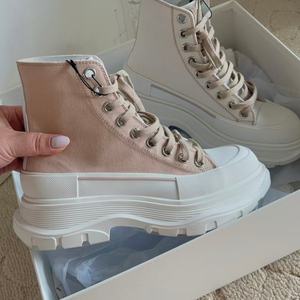 Chaussures de marche de luxe originales à plateforme montantes en toile pour hommes et femmes, résistantes aux odeurs et antidérapantes, de créateur - Product Image 3