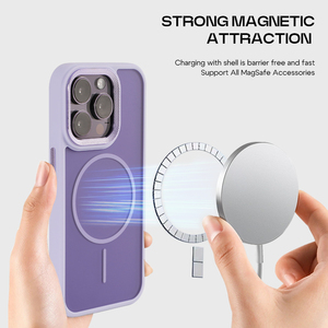 2-in-1 Anti-impronta digitale e Anti-impatto grande foro PC + TPU custodie magnetiche <span class=keywords><strong>per</strong></span> telefono pelle si sentono alla rinfusa compatibile con <span class=keywords><strong>per</strong></span> <span class=keywords><strong>iPhone</strong></span> - Product Image 4