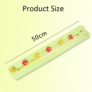 Jouet pour chat Loofah avec long manche et clochette, jouet interactif durable et résistant à la mastication pour chatons et animaux de compagnie - Product Image 2