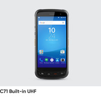 CHAINWAY C71 Android 13,0 PDA Computadora móvil de mano Terminal inteligente 1D/2D Escáner de código de barras Lector RFID UHF de huellas dactilares opcional