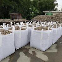 Sac Jumbo en PP tissé de 1 tonne, ouverture supérieure, fond plat, sac FIBC en polypropylène de 1500 kg pour l'emballage du ciment, des poudres minérales, du charbon et du sable