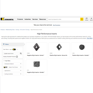 Miếng Chèn Cnc Kennametal Chính Hãng 100%, Miếng Chèn/Lưỡi Cacbua Khác Nhau NP2002RK KC5010 - Product Image 3