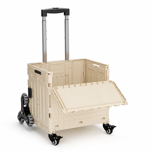 Carrito de Compras de Alambre Cromado Resistente, Gran Capacidad, Ruedas Giratorias Silenciosas, Carrito de Supermercado - Product Image 1