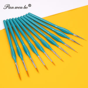 Panwenbo Lot de 10 pinceaux pour ongles, dessin au trait, échelle, modèle Miesniature, petits pinceaux - Product Image 2