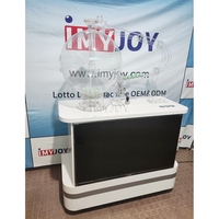 Machine de loterie électronique 1tv 1d avec souffleur d'air, tirage au sort en ligne, boules de ping-pong, jeu vidéo de bingo