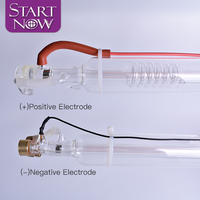 Tabung Laser Medis CO2 Startnow 55W 950mm Khusus untuk Industri Kecantikan Medis Ginekologi, Pipa Kaca Diameter 50mm Lampu