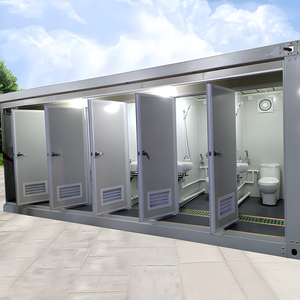 Meilleure vente Luxe 40 pieds Cabine de douche mobile détachable avec toilettes portables pour appartement et extérieur - Product Image 1