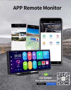 11.26 "h208d 4 gam GPS navigation không dây Carplay màn hình xách tay màn hình Xe DVR Dashcam xe màn hình Android Car DVD Player - Product Image 3