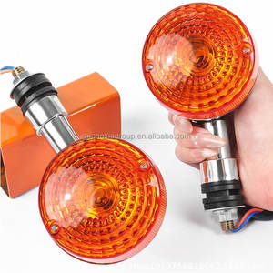 Clignotant de moto HJ <span class=keywords><strong>125</strong></span> GN250, feu de stop, couleur ambre, vente en gros, bon marché - Product Image 5