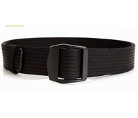 38mm Noir PP Tissé Style Décontracté Extérieur Nylon Tactique Armure Simple Web Ceinture Extérieure pour Hommes