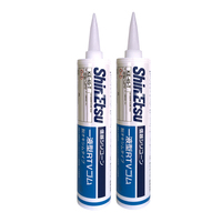 Shin Etsu Ke-45 W/B/R/T Mastic silicone monocomposant pour collage de verre électronique Shinetsu Ke45 330ml