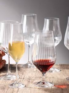 Verres <span class=keywords><strong>à</strong></span> vin en verre transparent créatifs TULIPA OPTIC en gros, 550 ml, légers, pour mariage, fête, anniversaire, événements - Product Image 4