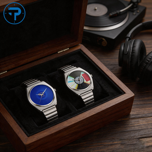 Reloj de Pulsera de Cuarzo para Hombre con Esfera Azul, Diseño de Ícono Musical de Moda, Jesus Is King, Estilo Vintage - Product Image 1