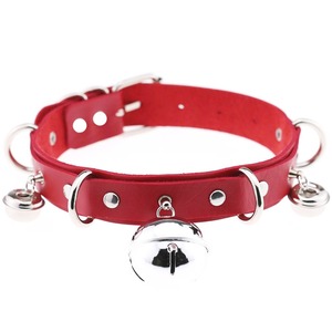 Nuova Collana Personalizzata a Forma di Cuore, Creativo Ciondolo a Goccia d'Acqua con Campanello, Collana Choker in Pelle - Product Image 4
