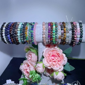 สร้อยลูกปัดทรงกลมทำจากวัสดุผสมอัญมณีขนาด6มม. มาใหม่สำหรับการทำเครื่องประดับและการตกแต่ง - Product Image 4