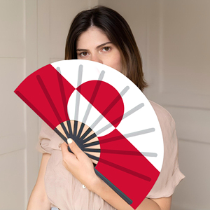 Abanicos Plegables de Bambú con la Bandera de Groenlandia al por Mayor, Abanico de Mano para Carnaval, Boda, Festival, Fiesta, Agencia de Viajes - Product Image 4