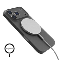 Coque de téléphone magnétique ultra-fine en PP style simple avec logo personnalisé 17 Pro – Antichoc, anti-traces de doigts, texture mate, protection de l'objectif