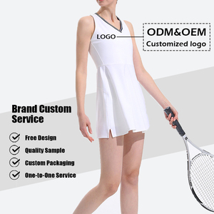 Phụ Nữ In Nhanh Chóng Làm Khô Thể Thao Hợp Thời Trang Backless Phòng Tập Thể Dục Yoga Skort Retro Sò Điệp Quần Vợt Ăn Mặc Tùy Chỉnh Sò - Product Image 5