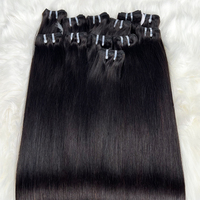 Extensions de cheveux indiens bruts lisses de 32, 34, 36, 38, 40 pouces, 100 % cheveux humains, mèches de cheveux humains super longues en vrac