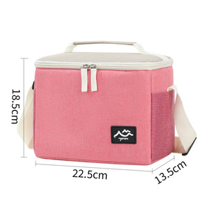 Myseason Color Block Lunch Bag Insulated Portable Cooler Bag For Office Commuter Outdoor Use - Product Image 5