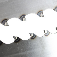 Lames de scie à ruban TCT en carbure de tungstène soudées au laser, blanches, OEM, pour le travail du bois, le bois dur