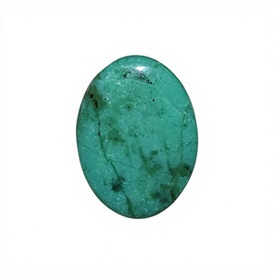 FAIJAN GEMS Chrysoprase de Haute Qualité, 100% Naturel, Pierre Précieuse Libre, Cabochon Fait Main pour la Fabrication de Bijoux du Rajasthan - Product Image 1