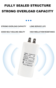 <span class=keywords><strong>Condensateur</strong></span> à double course <span class=keywords><strong>de</strong></span> moteur rond fendu <span class=keywords><strong>de</strong></span> haute qualité pour climatiseur - Product Image 4
