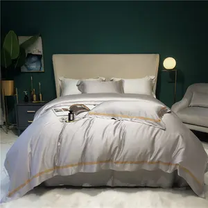 2024 Top Hot 100% Tencel Bedding Bed Pillowcase Luxury 4pcs Satin Bedding